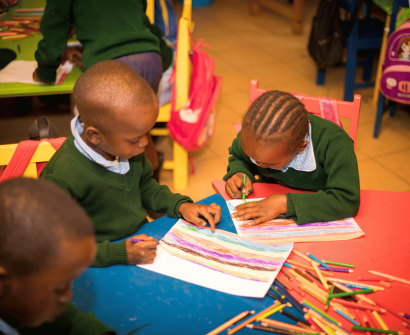 kids writing the Impact of ai on education in south africa